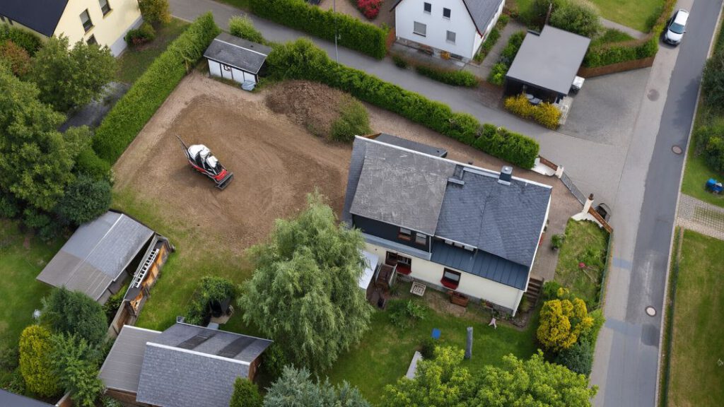 Übersichtsaufnahme eines Projekts für eine individuelle Befliegung